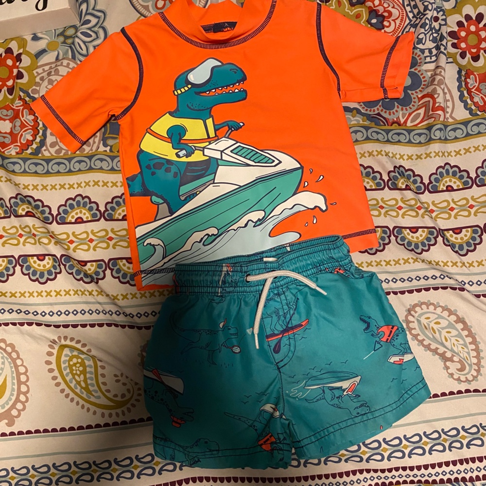 18 months boy swim suit set